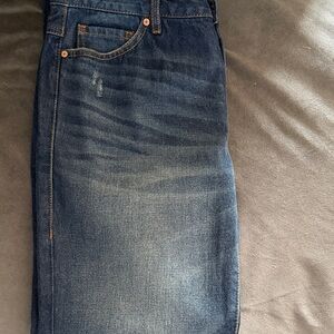 CAbi Dark Blue Straight Jeans